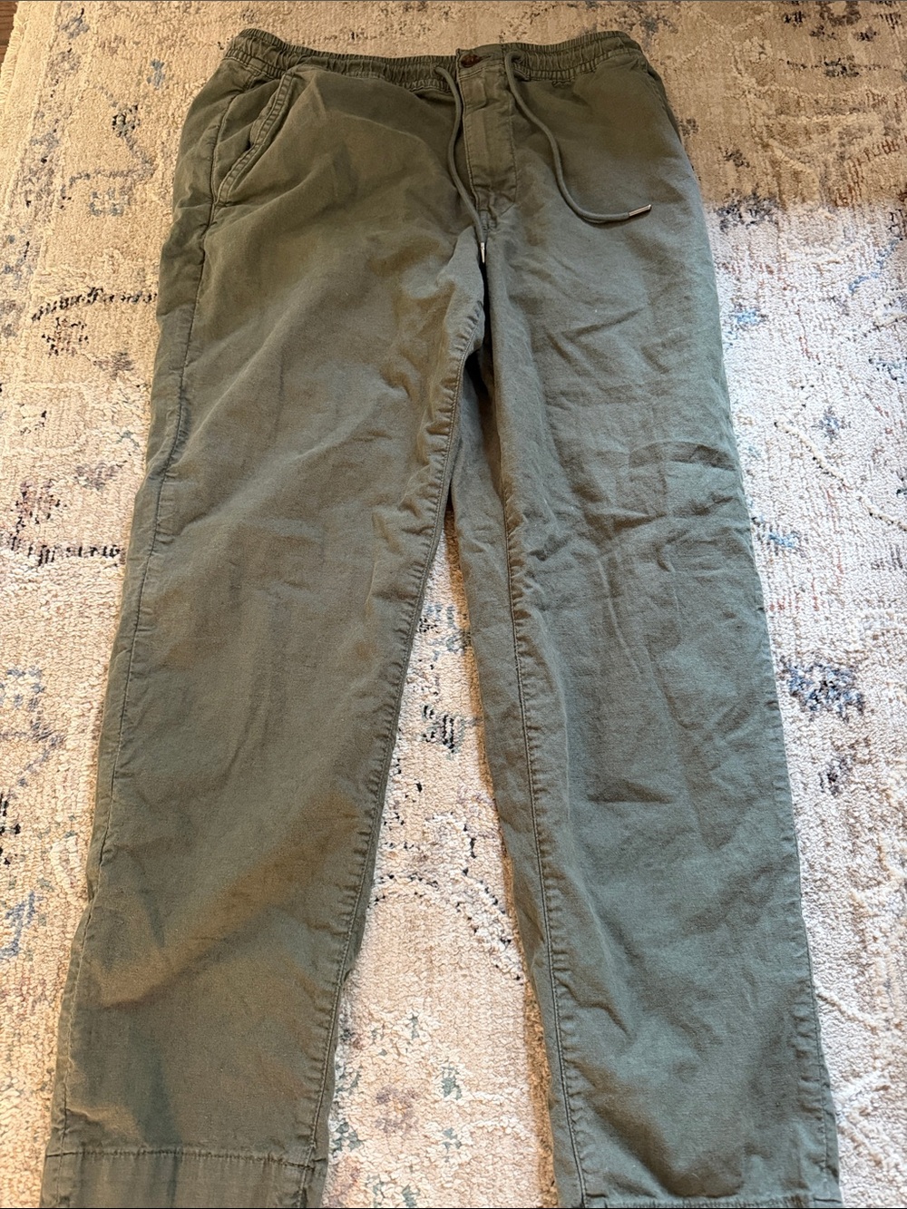 American Eagle Outfitters Olive Green Drawstring Joggers